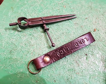 Custom Leather Key Ring | Hand Made Key Chain