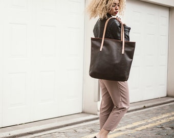 Coco Leather Shopper Tote