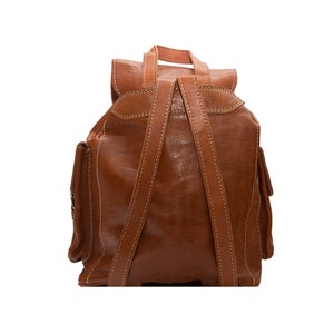 Vintage Style Burnt Orange Backpack image 4