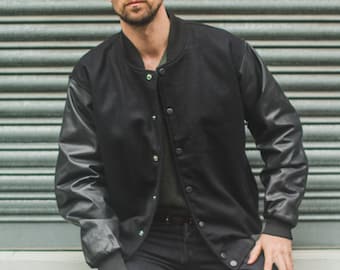 Classic Varsity / Baseball Jacket (Wool & Leather)