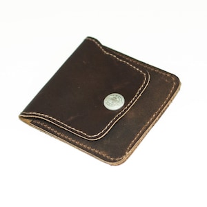 Brown Leather Coin Purse | Hunter Leather | Hand Made