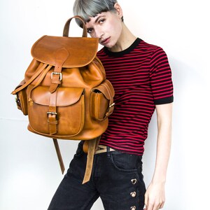 Luxury Brown Leather Work Rucksack - Etsy UK