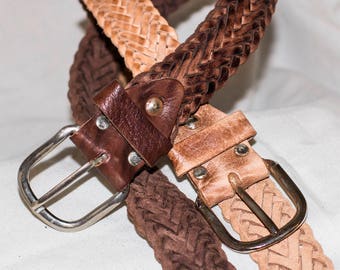 Leather Waist belts | Hand Braided