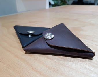 Triangle Coin Purse | Leather | Double Sided