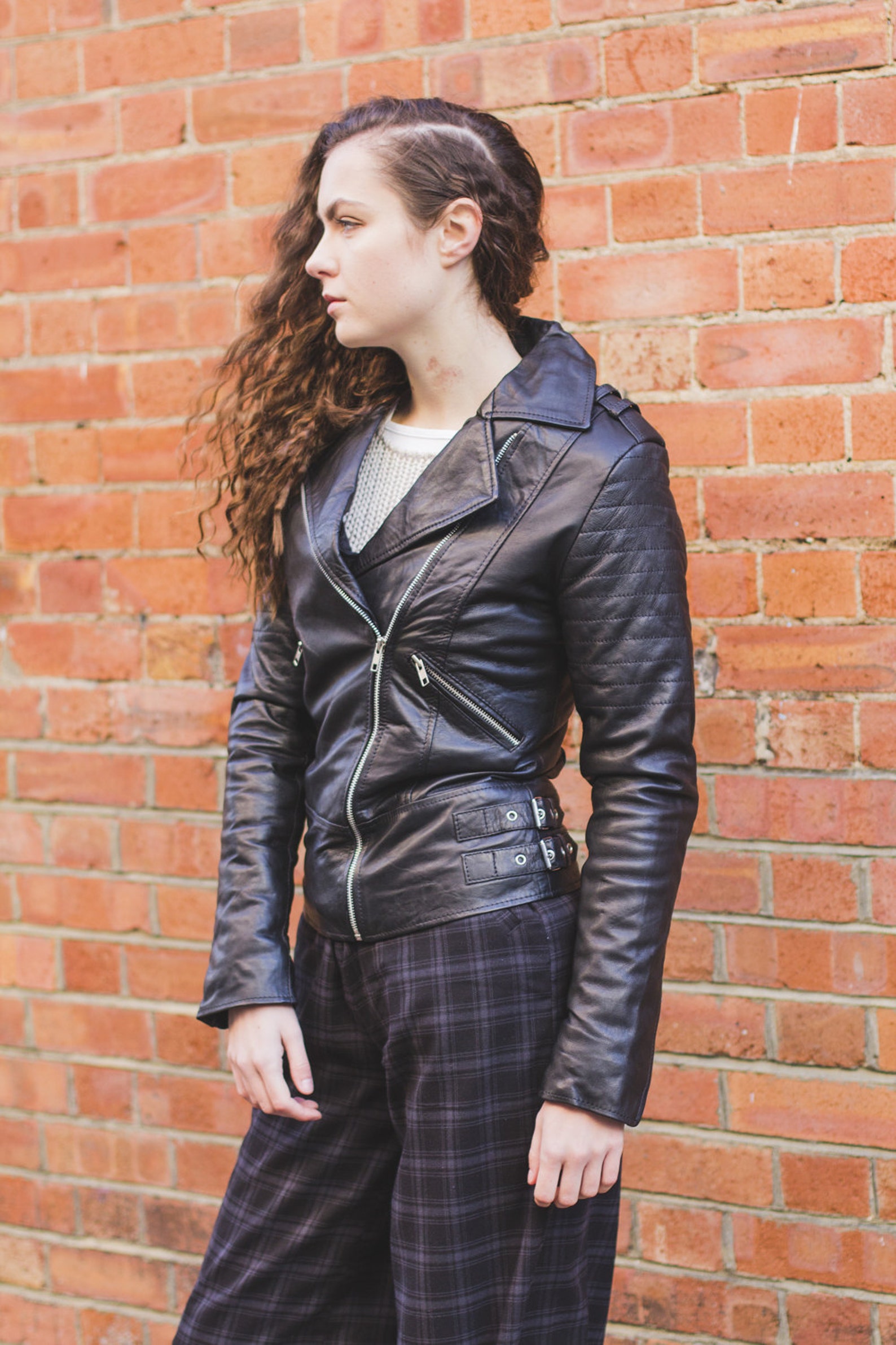 Kiara Biker Leather Jacket