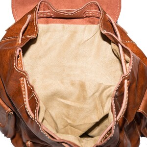 Vintage Style Burnt Orange Backpack image 5