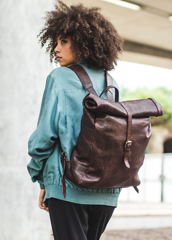 Mochila piel marron hotsell