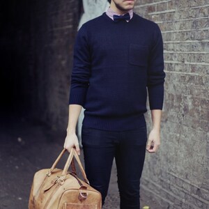 80's Vintage Style Leather Voyager Holdall image 5
