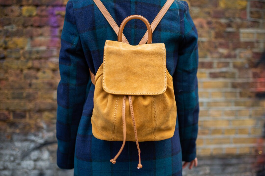 Medium Rucksack Backpack Tan Suede Rucksack Backpack (medium) - Etsy