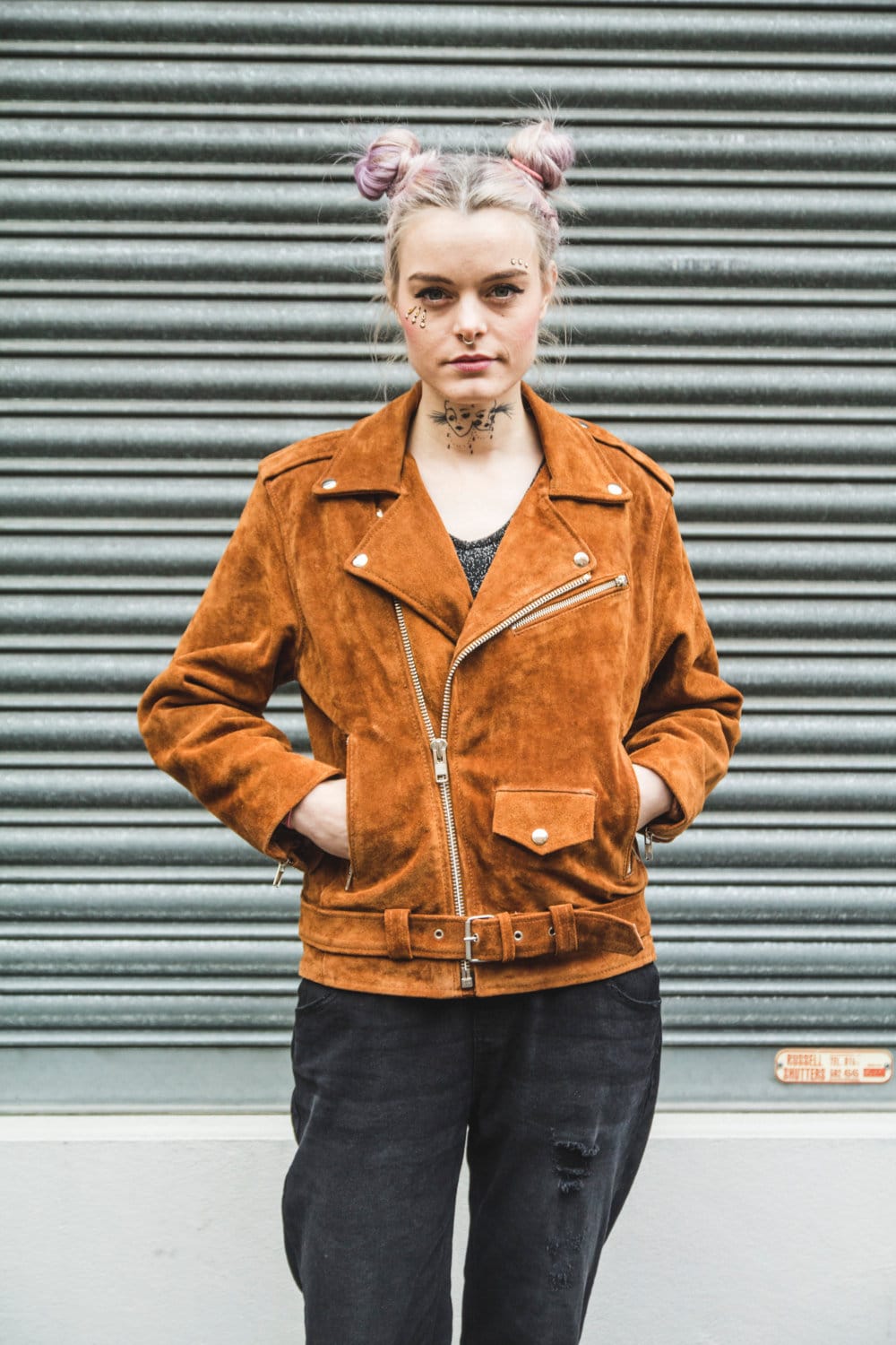 【2plan】Jeep Biker Suede Jacket Grand Wagoneer Mens Custom Suede Jacket