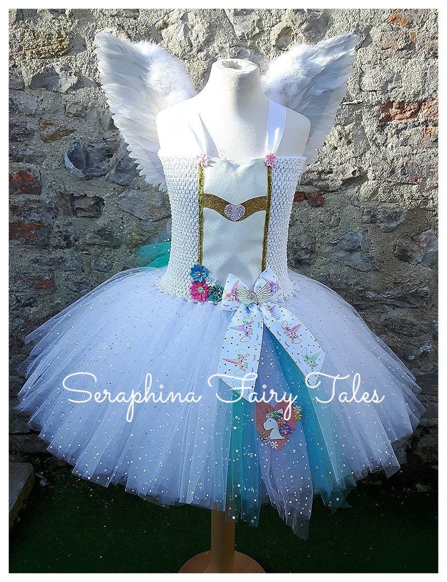 white unicorn dress
