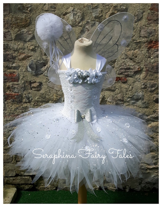 Girls Turquoise Blue White Sparkle Fairy Princess Dress 6/8YR Fairy Princess UK