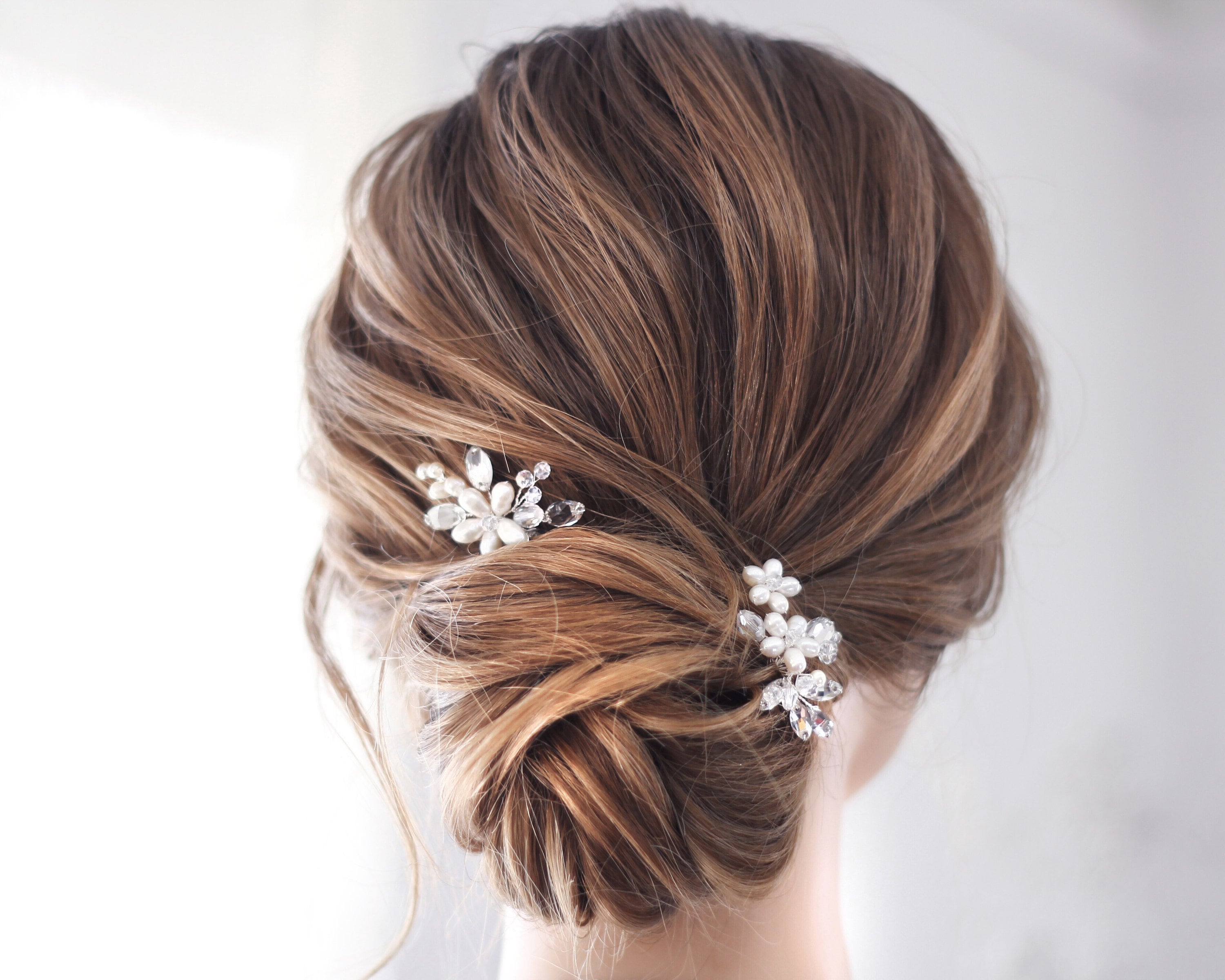 Small pearl hair pins sale