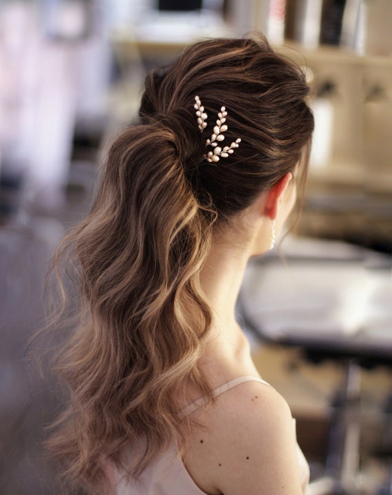 Pearl Bridal headpiece Small Wedding 