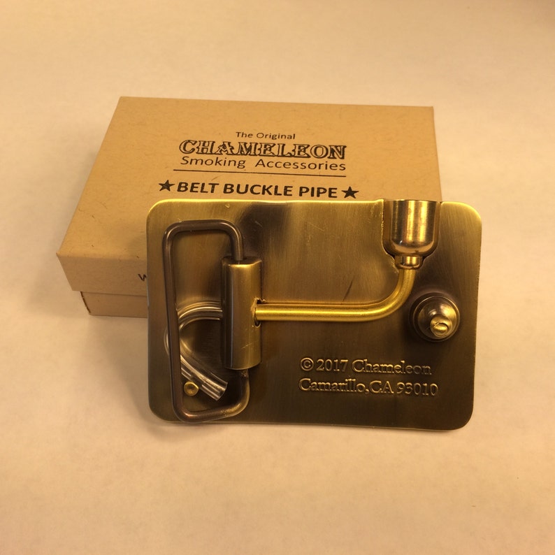 Mad Hatter Belt Buckle w/pipe Etsy