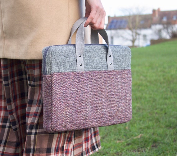 harris tweed laptop sleeve