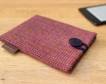 Kindle paperwhite cover in HARRIS TWEED, Fire 6HD, Nook case, in limited edition herringbone