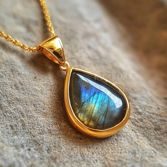 Ciondolo Simulato Zaffiro Tanzanite Pietra Preziosa Fatto A - Foto 10