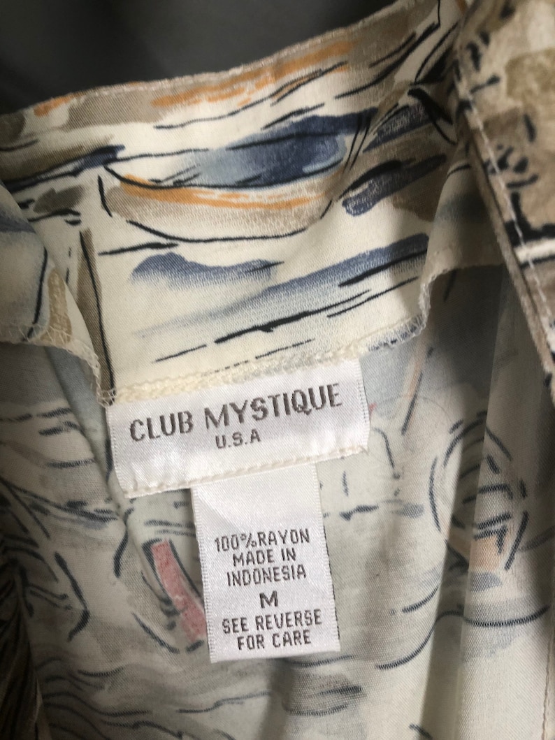 Beautiful Button Up Long Summer Dress by Club Mystique Size Medium