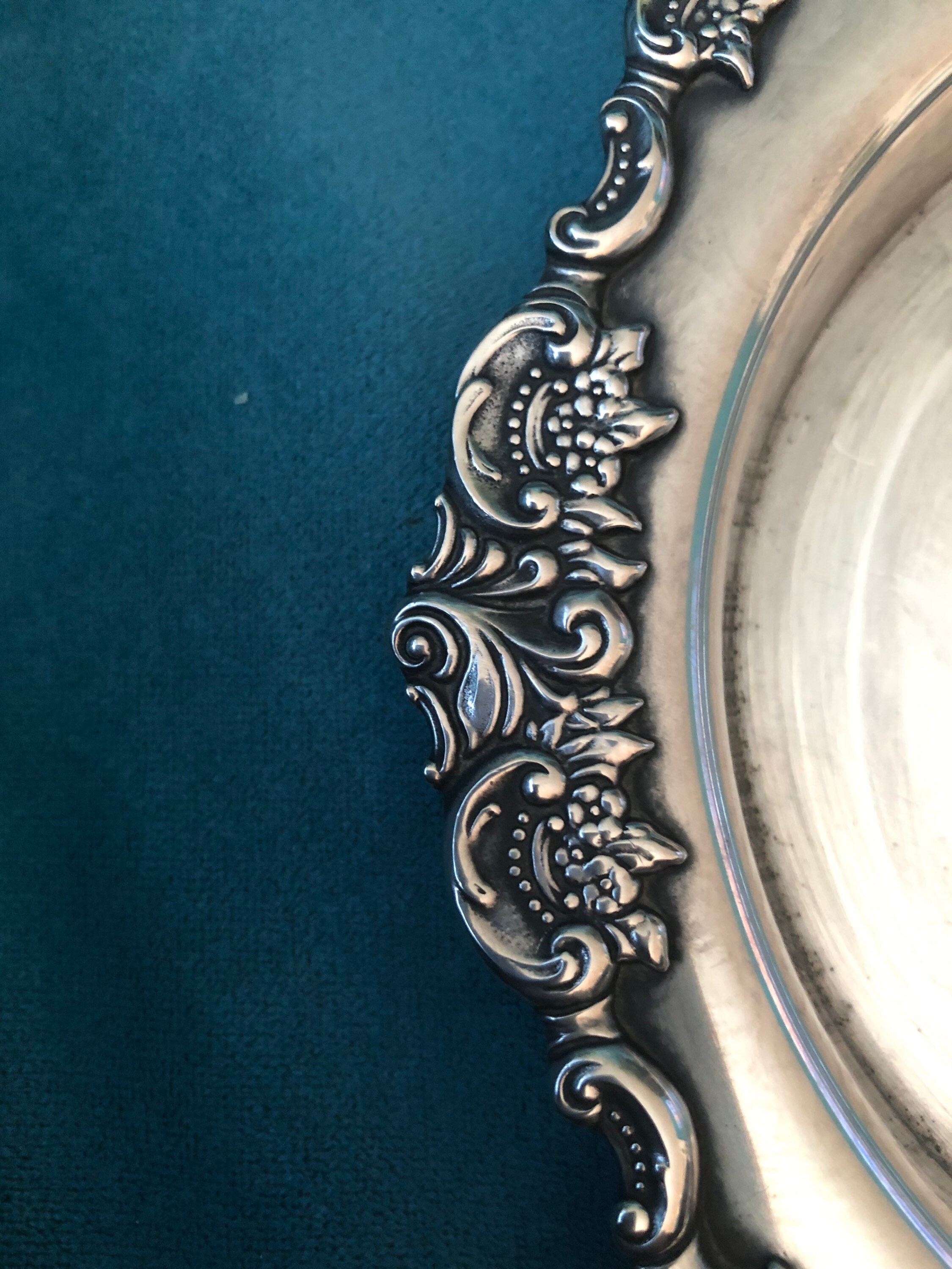 Baroque by Wallace 725 Silver-plate 7 1/4” Fancy Dish Made