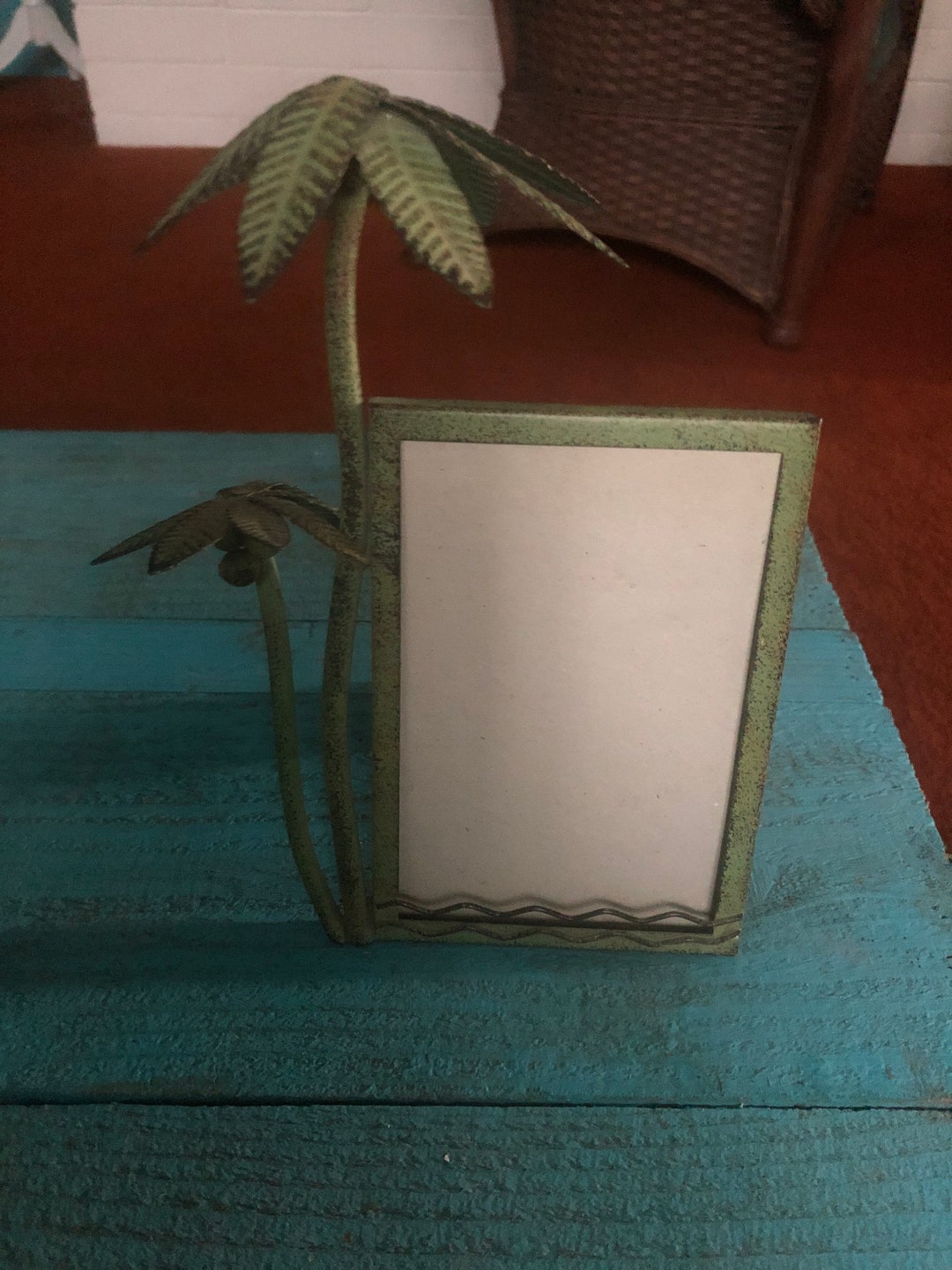 Verdi Green Two Palm Trees Picture Frame for a 4” X 6” Photo - Etsy