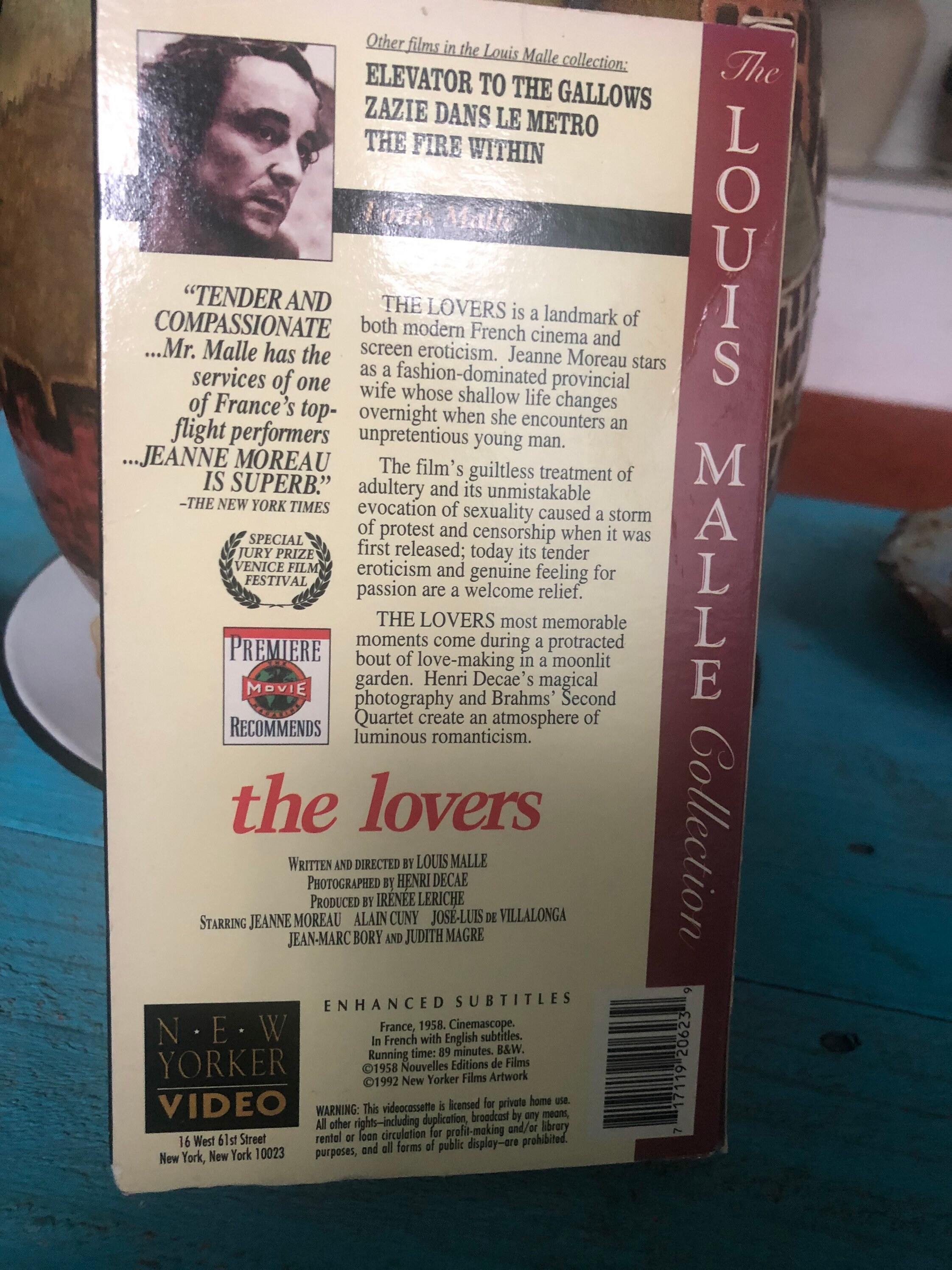The Lovers Vintage French VHS Movie Written and Directed by 