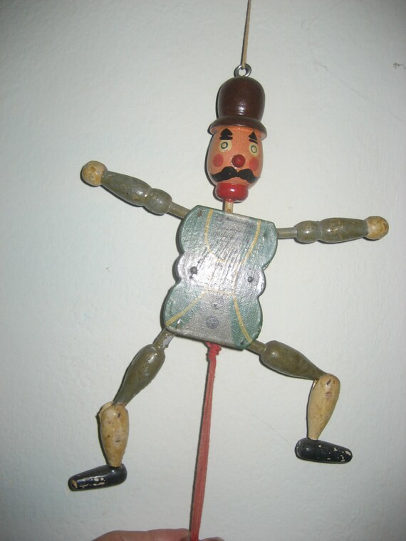 wooden jumping jack toy