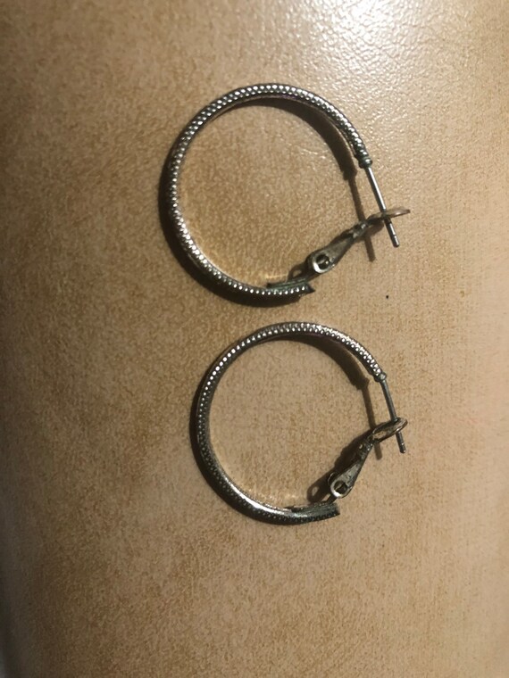 Two Pair of Vintage 1970’s Hoop Earrings - image 3