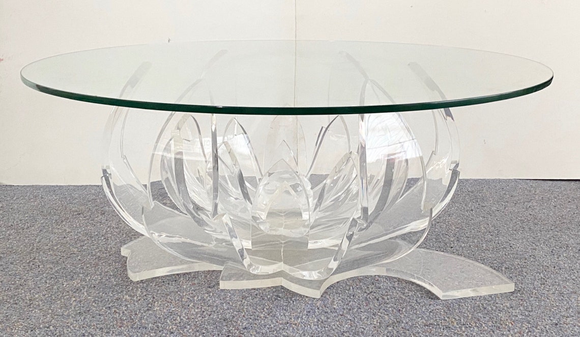 Italian LUCITE / ACRYLIC / PERSPEX Coffee Table by Fabianart Etsy