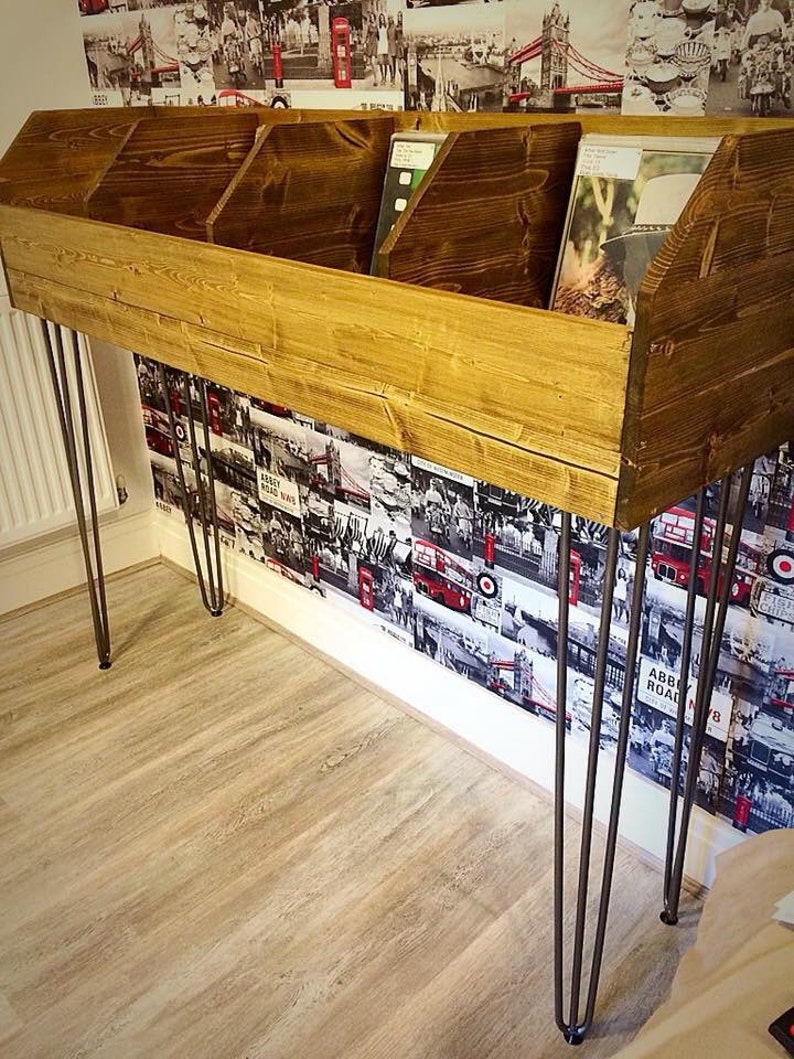 Vinyl record storage record stand record holder book stand Etsy