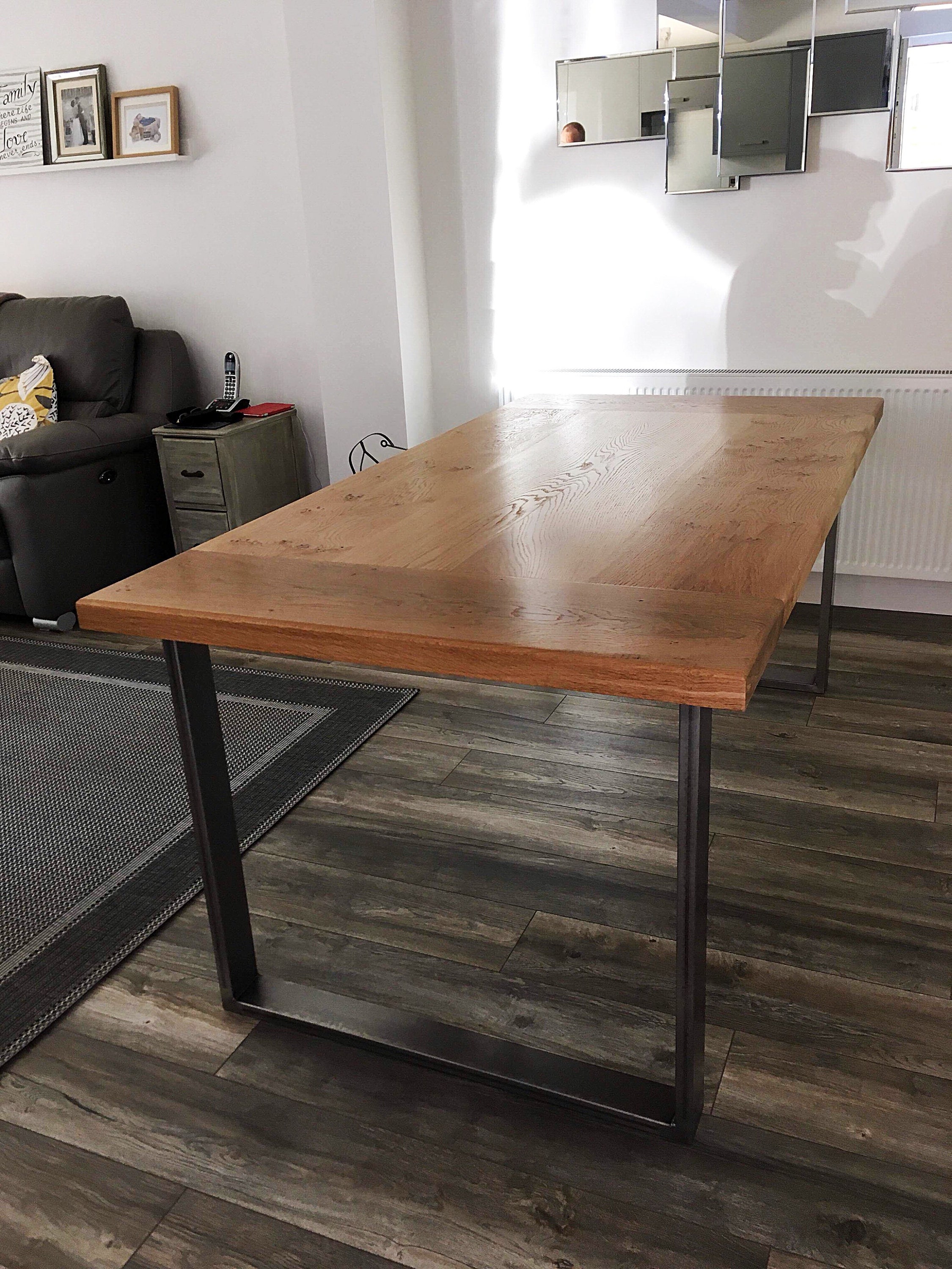 Oak dining table dining table handmade dining table large Etsy