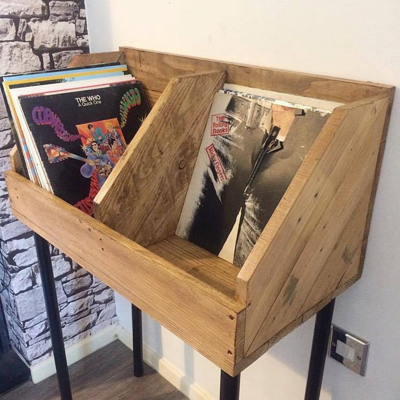 Vinyl Record Storage Record Stand Record Holder Book Stand Etsy