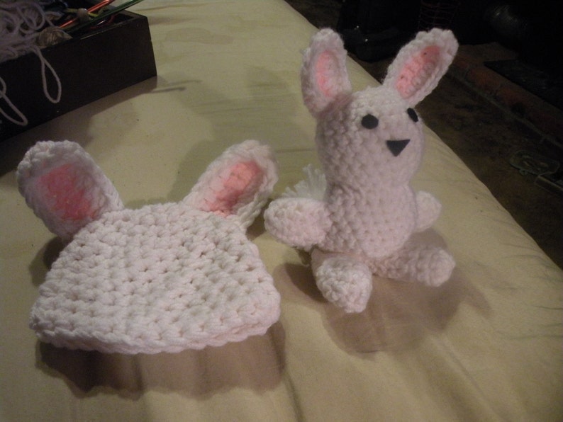 Crocheted Bunny SEt image 1