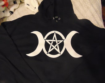 Pagen/Wicca /Wiccan /Goddess /3 moon Sweatshirt /Hoody