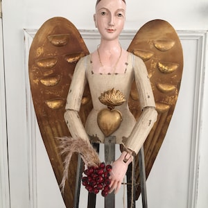 Antique Gold Wings! People, this is for the wings NOT THE DOLL!