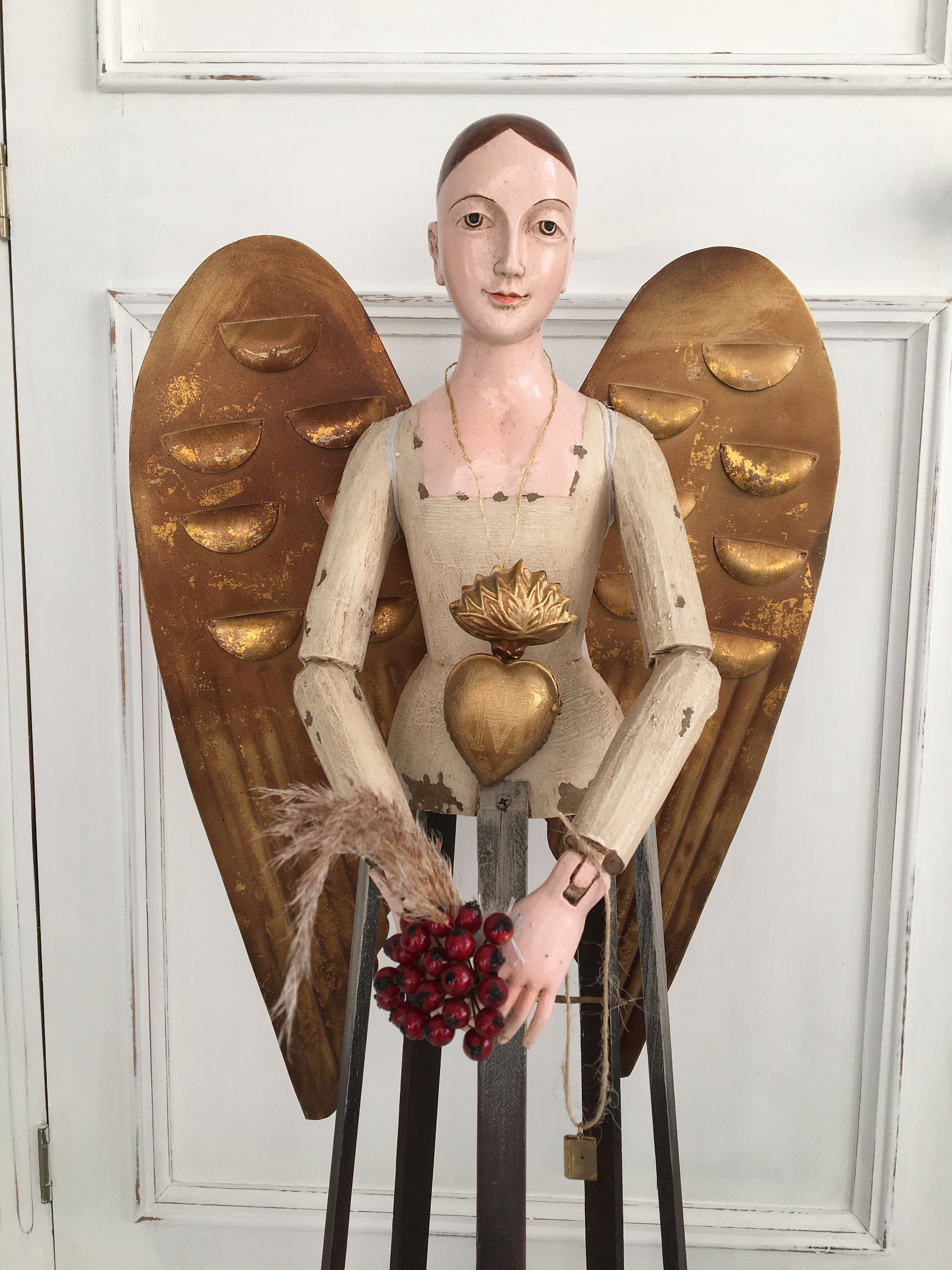 Vintage Angel Doll Making Kit 18” Wang’s Doll Making Kit Wood Craft Sewing  Kit