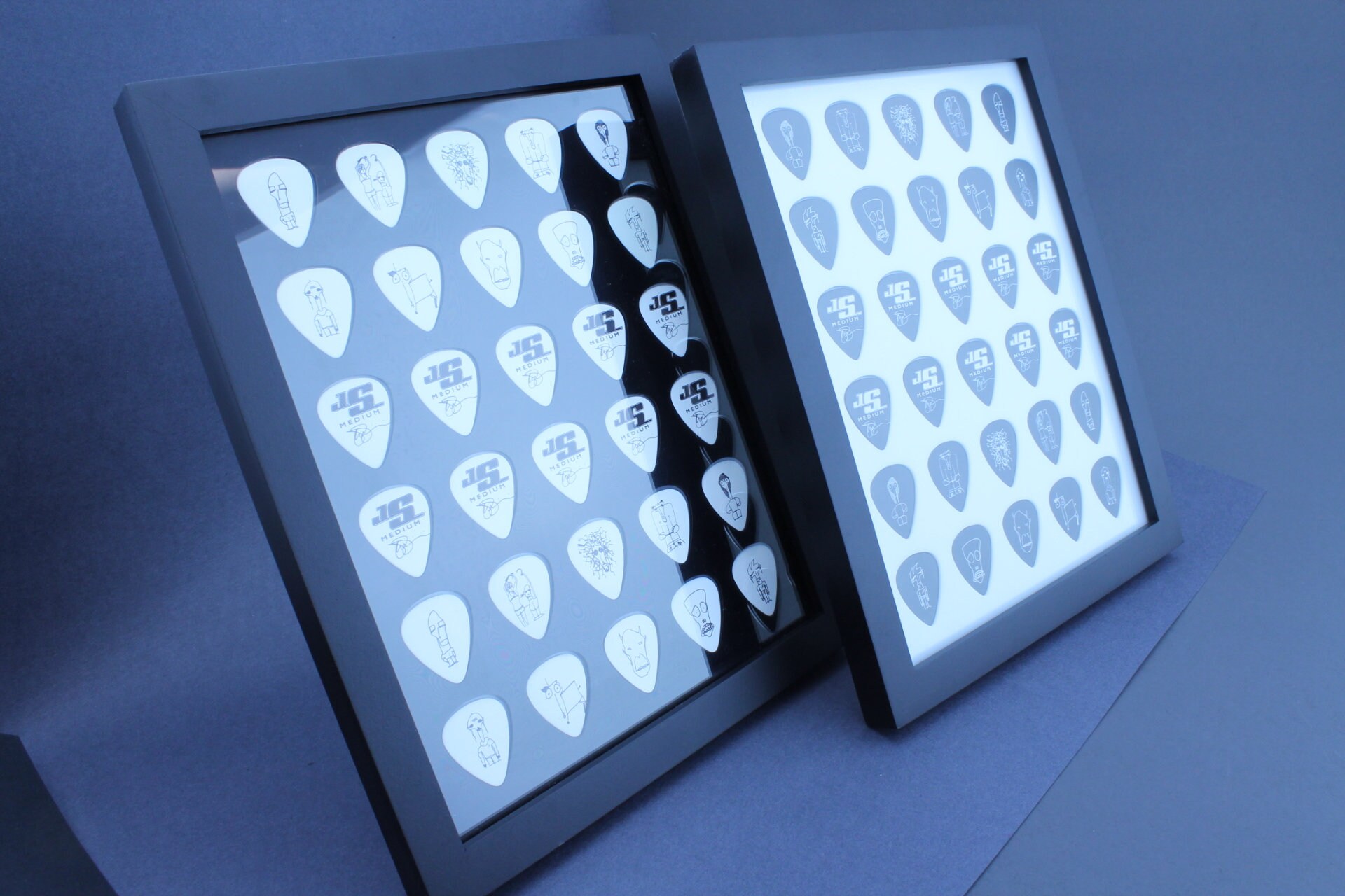 Guitar Pick Display 8 x 10 Vertical Display Etsy