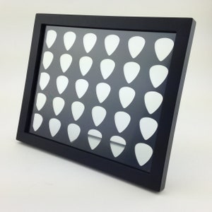 Guitar Pick Display - Black - 8" x 10" Double Sided Horizontal - Holds 30 Guitar Picks - FRAME INCLUDED image 6