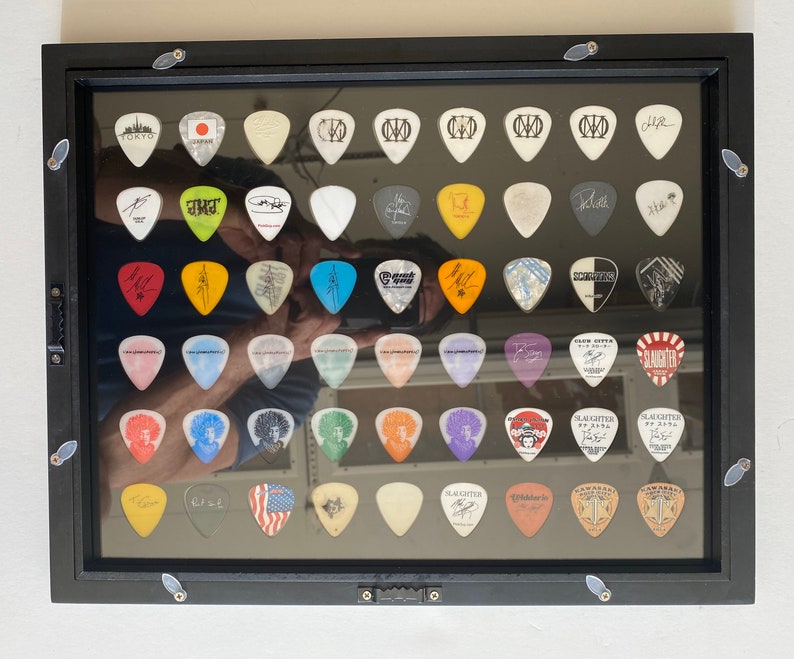 11 X 14 Guitar Pick Display Holds 54 Picks FRAME Etsy
