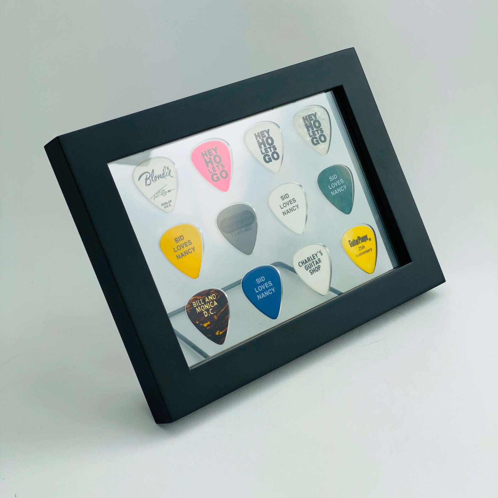 5 X 7 Guitar Pick Display Horizontal Frame Etsy