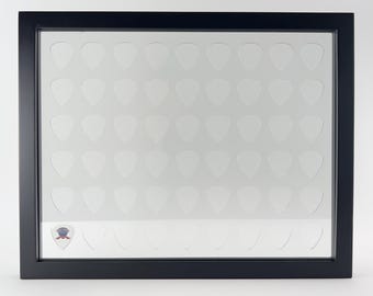 11” x 14” CLEAR Guitar Pick Display Insert - Holds 54 Picks - NO FRAME Included, Insert Only