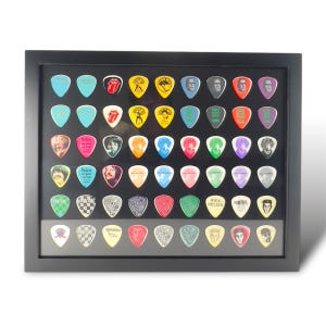 11” x 14” Guitar Pick Display Frame - Holds 54 Picks - FRAME INCLUDED