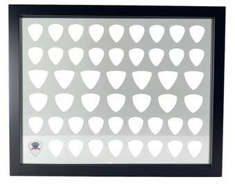 11” x 14” COMBINATION Guitar/Bass Pick Display Insert - CLEAR - NO Frame Included