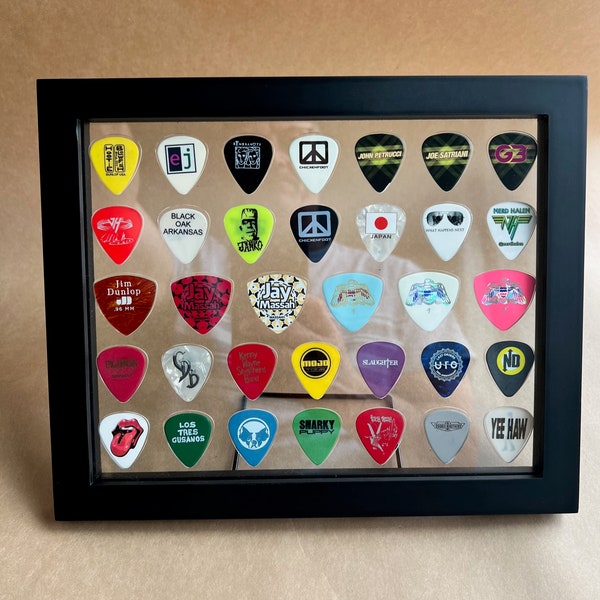 hardcover books for display Combo Bass/Regular Guitar Pick Display 8" x 10", FRAME or NO FRAME Insert Only
