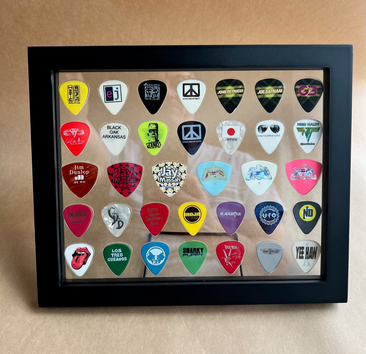 Custom Guitar Pick Display Case Etsy