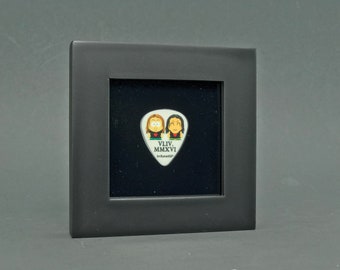 3" x 3" - BLACK - Guitar Pick Display Frame Double Sided Frame