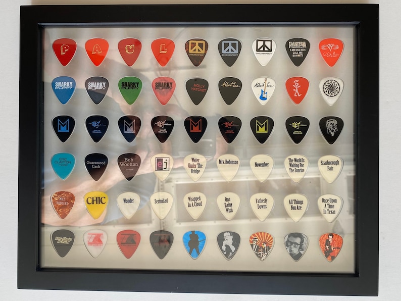 11 X 14 Guitar Pick Display Holds 54 Picks NO FRAME Etsy
