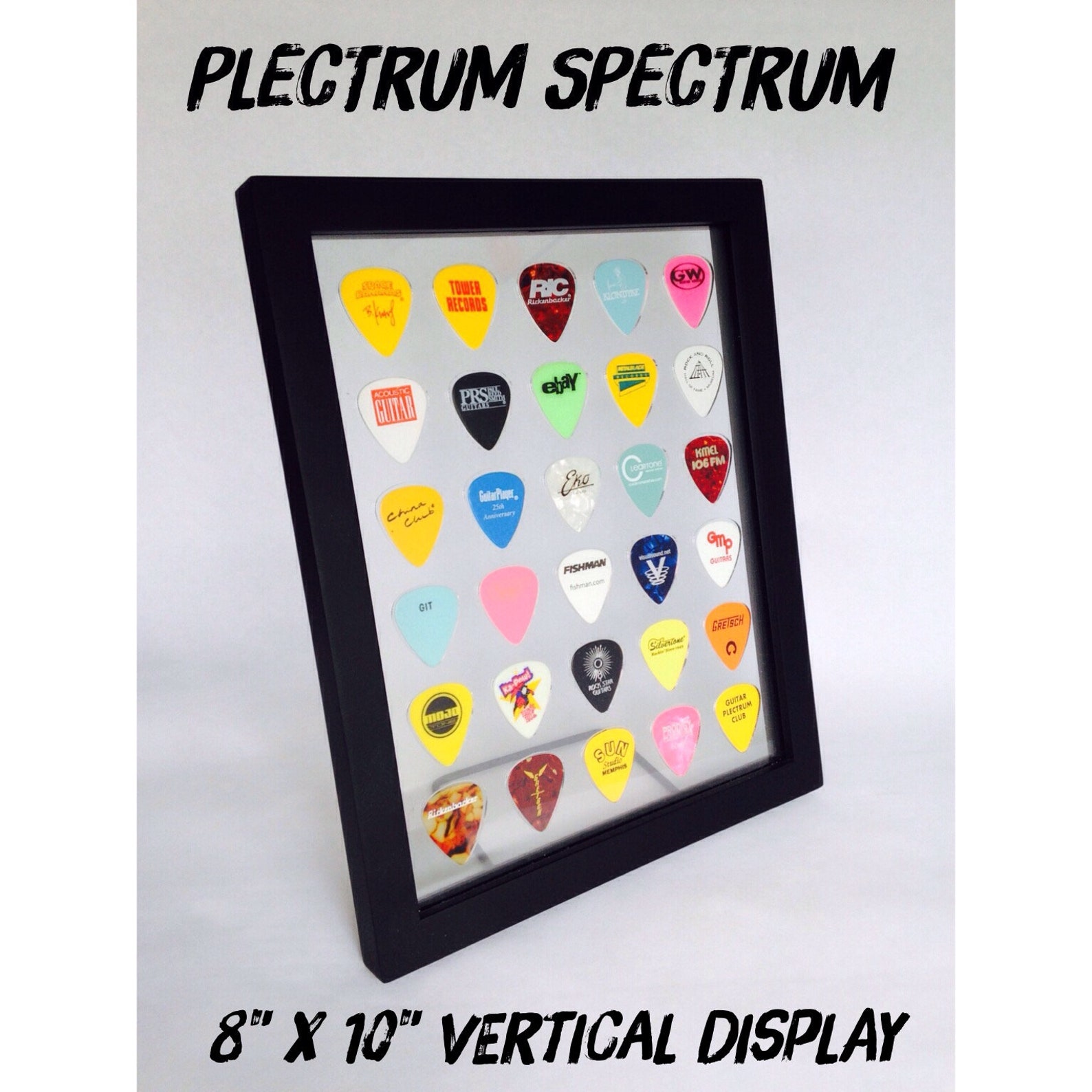 Guitar Pick Display Clear 8 X 10 Double Sided Etsy