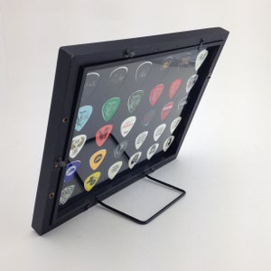 Guitar Pick Display - Black - 8" x 10" Double Sided Horizontal - Holds 30 Guitar Picks - FRAME INCLUDED image 8