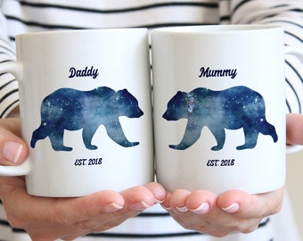 mummy daddy baby bear mugs